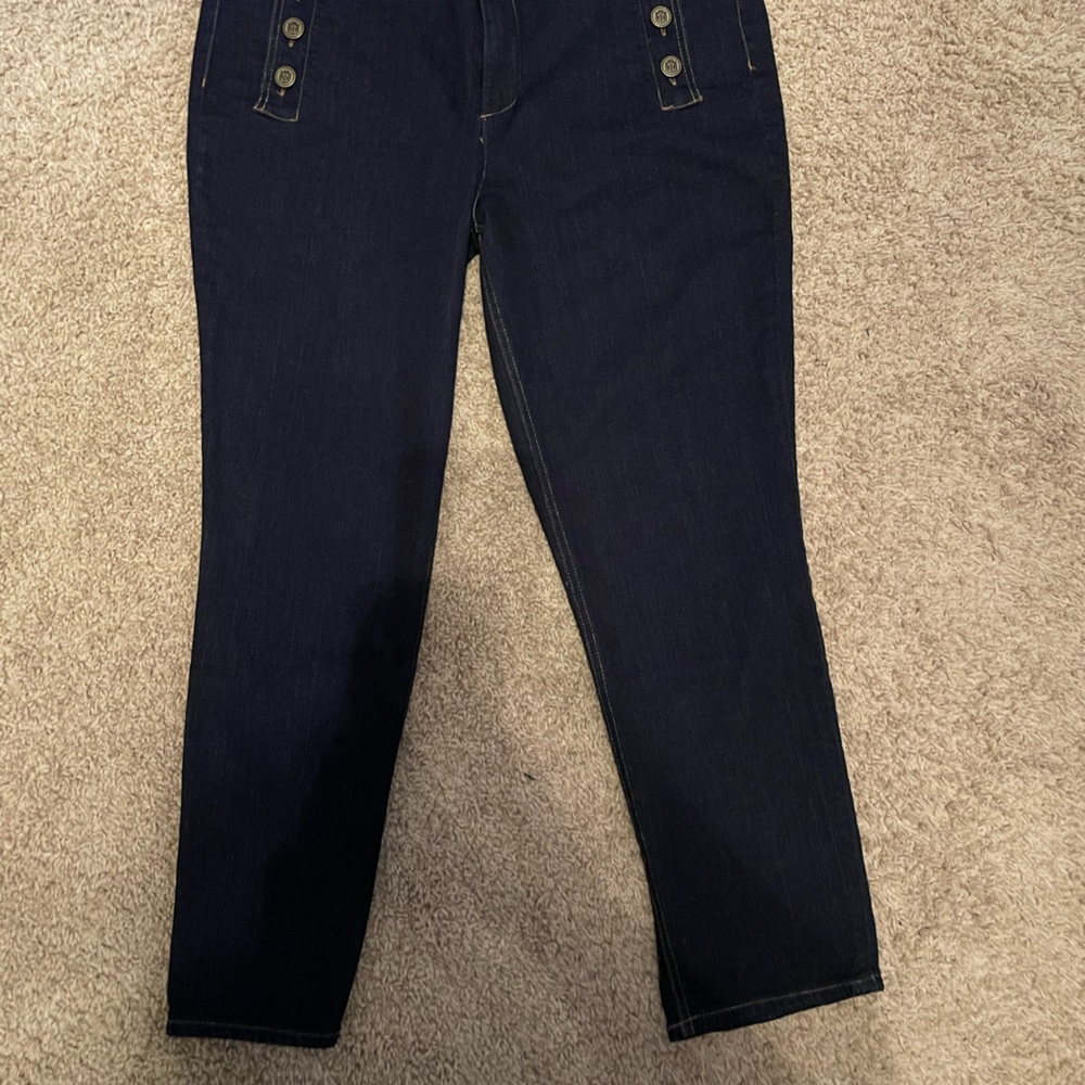 Women's Jeans Size 14 Talbot Buttons On Thighs